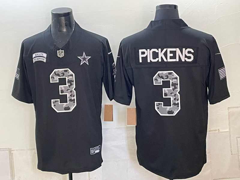 Men Dallas cowboys #3 Pickens black Nike NFL Jerseys 101103